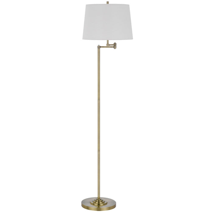 Colton - 150W 3 Way Double Swing Arm Floor Lamp - Anitque Brass