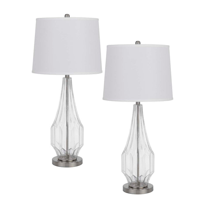 Walham - 34.25" Height Glass Table Lamp (Set of 2) - White