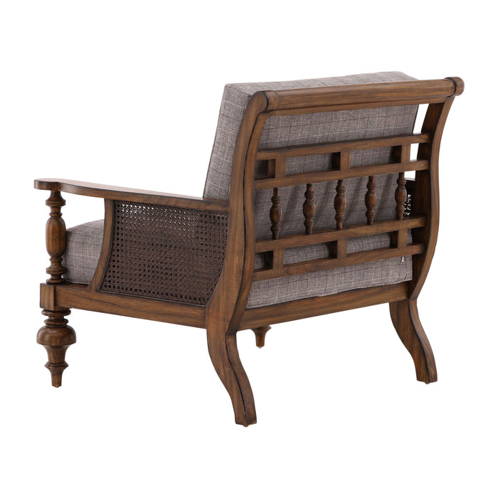 Peterson - Occasional Chair - Dark Brown / Gray