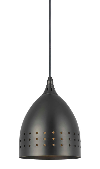 9.1" Height Metal Pendant - Brushed Steel