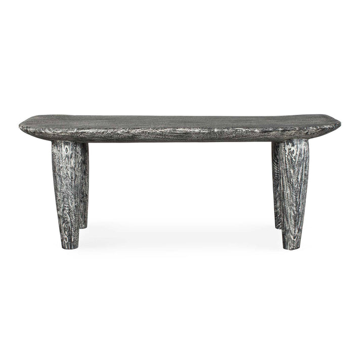 Fade To Black - Wood Bench - Black / White