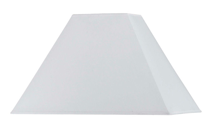 10.5" Height Square Hardback Fabric Shade - White