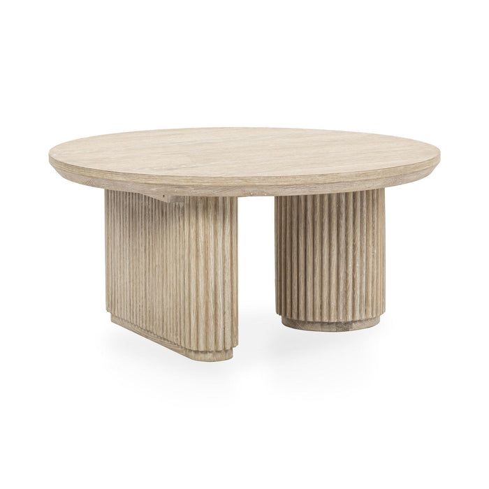 Vander - Solid Wood Round Coffee Table