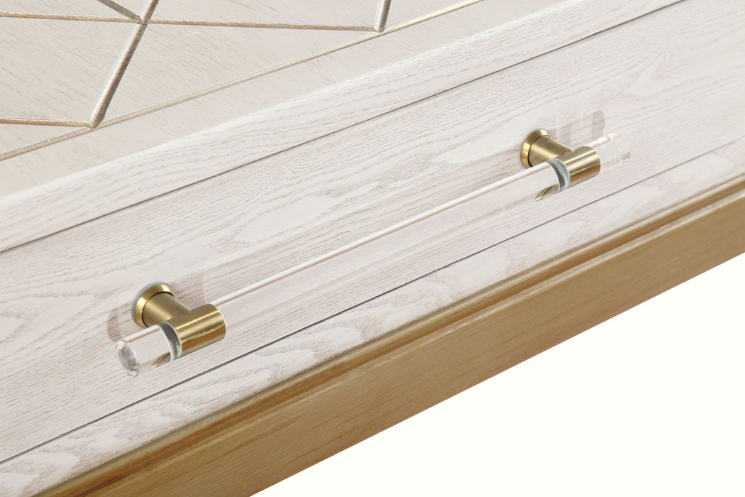 Perrine - Console - White / Gold