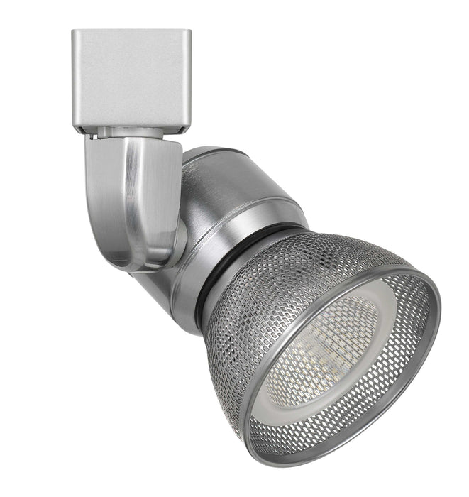 6.25" Height Metal Track Head - Brushed Steel - Mesh