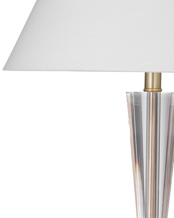Devon - Table Lamp - Clear / Brushed Gold