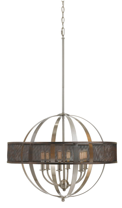 Willow - 22" Height Steel Chandelier - Brushed Steel