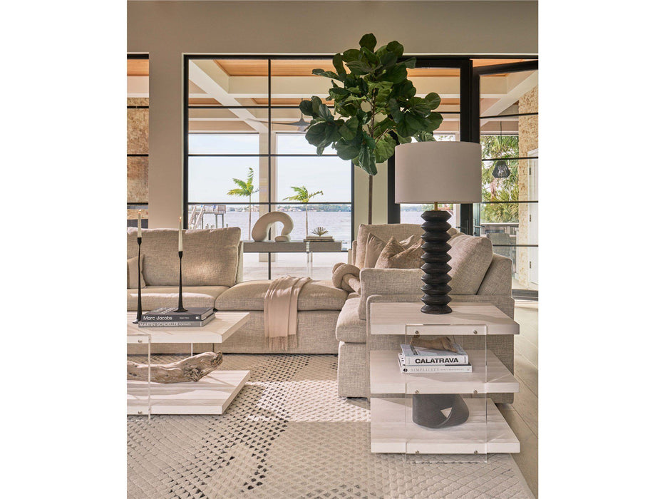 Weekender Coastal Living Home / St Kitts - End Table - Pearl Silver