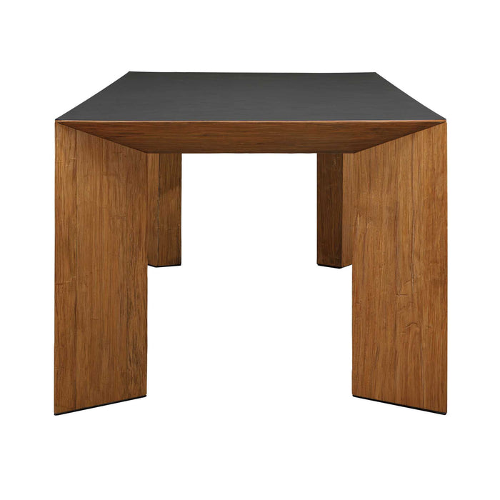 Kelvin - Modern Dining Table - Gray / Woodtone