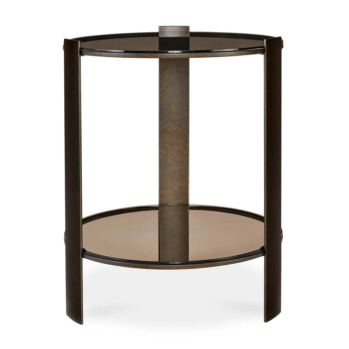 Hanson - Side Table - Bronze & Dark Glass