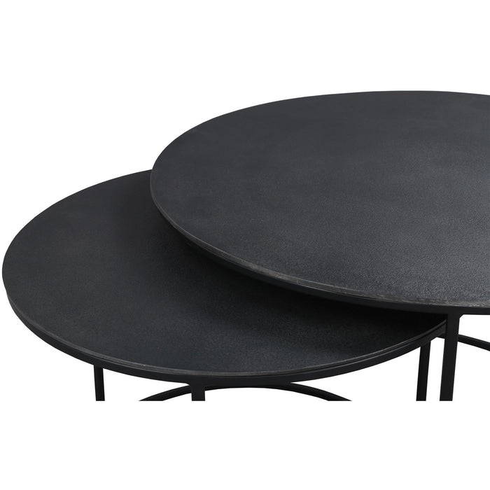 Declan - Round Nesting Coffee Table - Black
