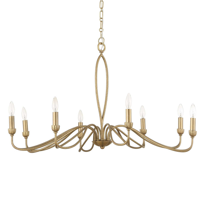 Corella - 8 Light Chandelier - Gold