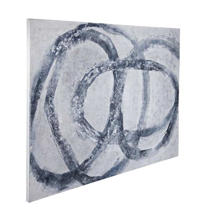 Altarium Canvas Art - White / Blue