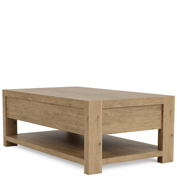 Davie - Rectangular Coffee Table - Light Brown
