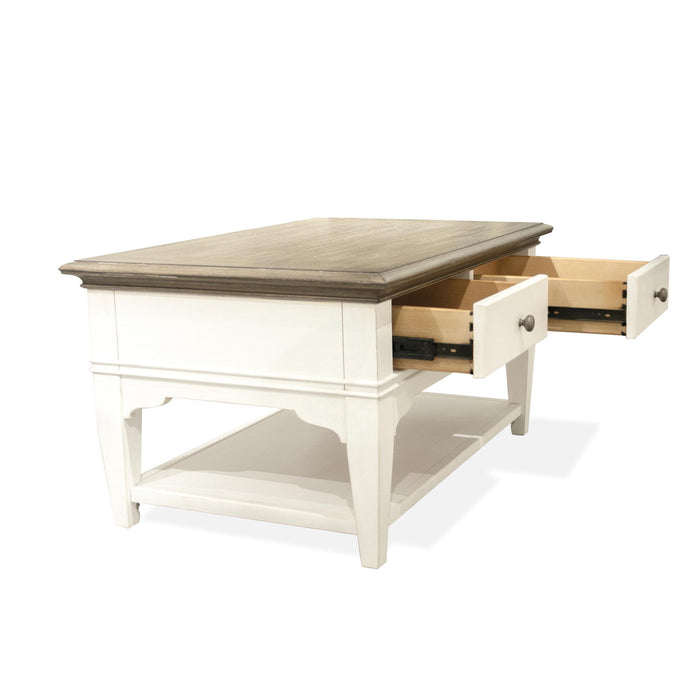 Myra - Small Leg Coffee Table - Natural / Paperwhite