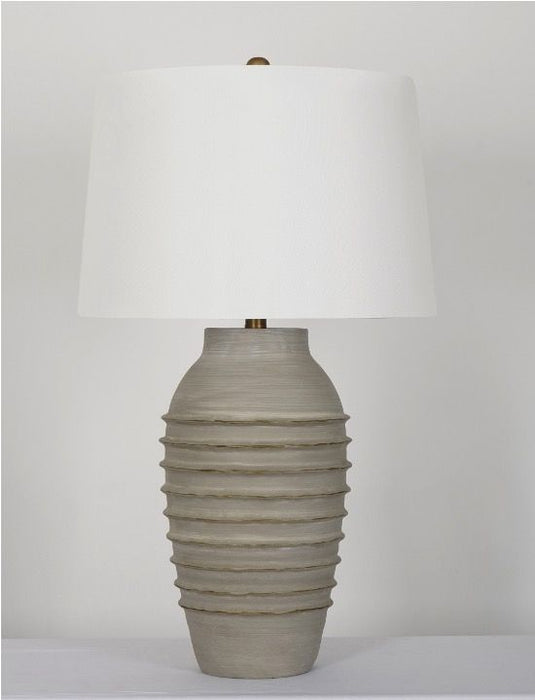 Monterey - Table Lamp - Cement / Brushed Gold