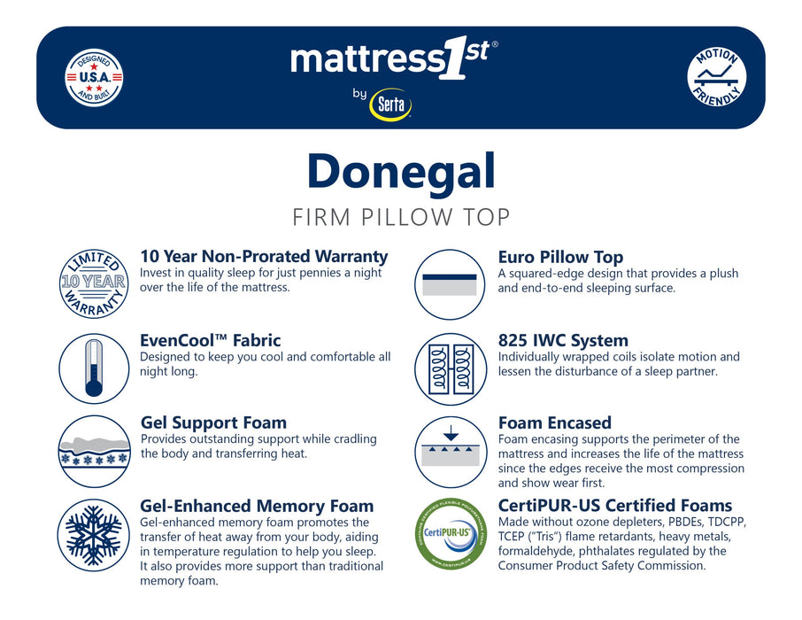 DONEGAL FIRM PILLOWTOP