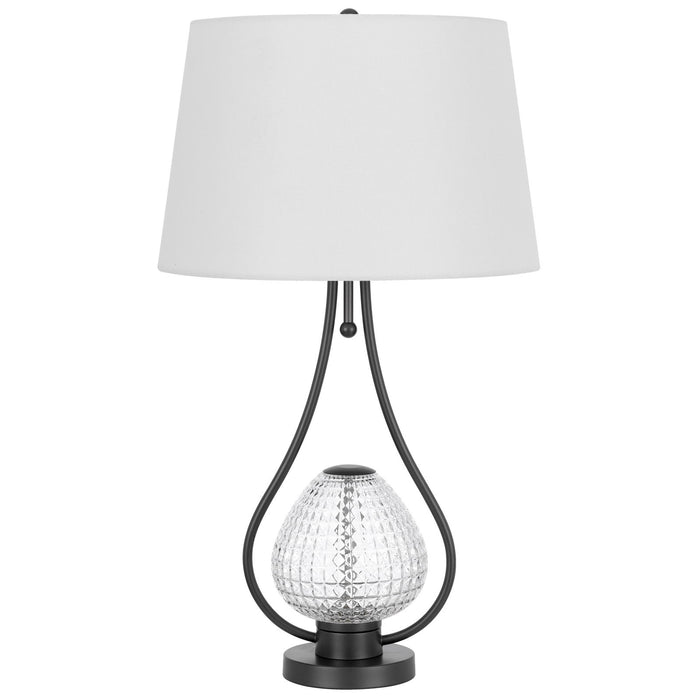 Forssa - 30" Height Metal Table Lamp - Charcoal Black