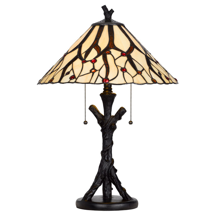 3104 Tiffany - 24" Height Metal / Resin Table Lamp - Dark Bronze