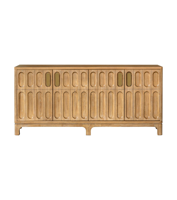 Ryder - Server - Chestnut Elm / Antique Brass