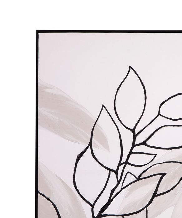 Harmony II Canvas Art - White / Black