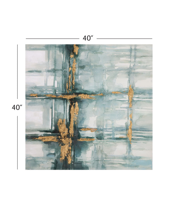 Mulligan Canvas Art - Gold