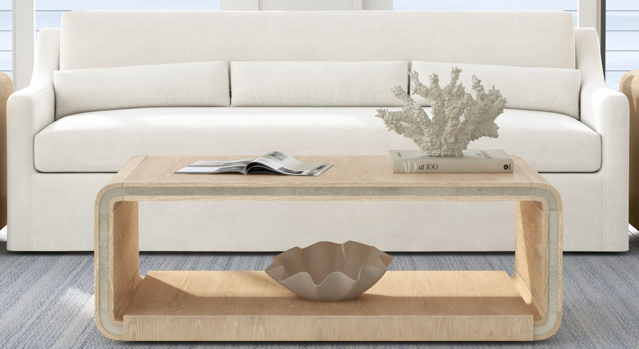 Damone - Coffee Table - Cerused White Oak