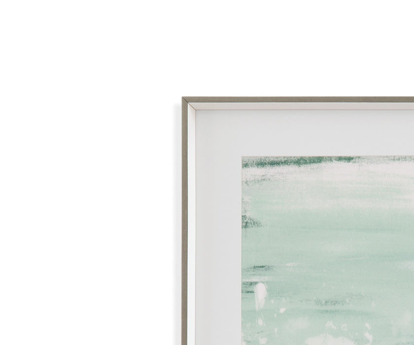 Coastal Patina I Framed Print - Green