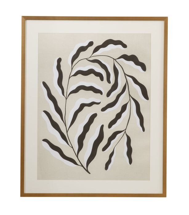 Emerging Weeds I Framed Print - Gray