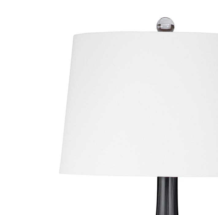 Glass Table Lamp - Black