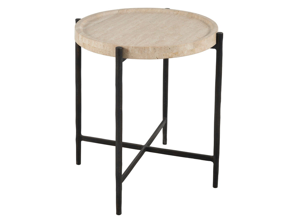 Modern - Theron Round End Table - Beige