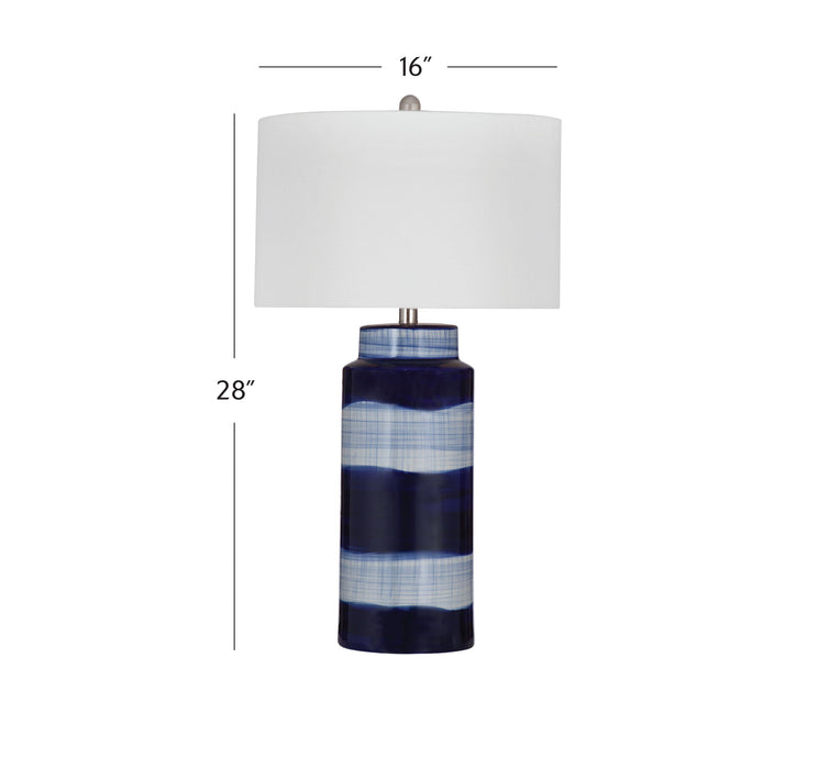 Shire - Table Lamp - Blue / White