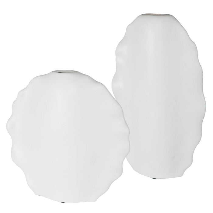 Ruffled Feathers - Modern Vases (Set of 2)
