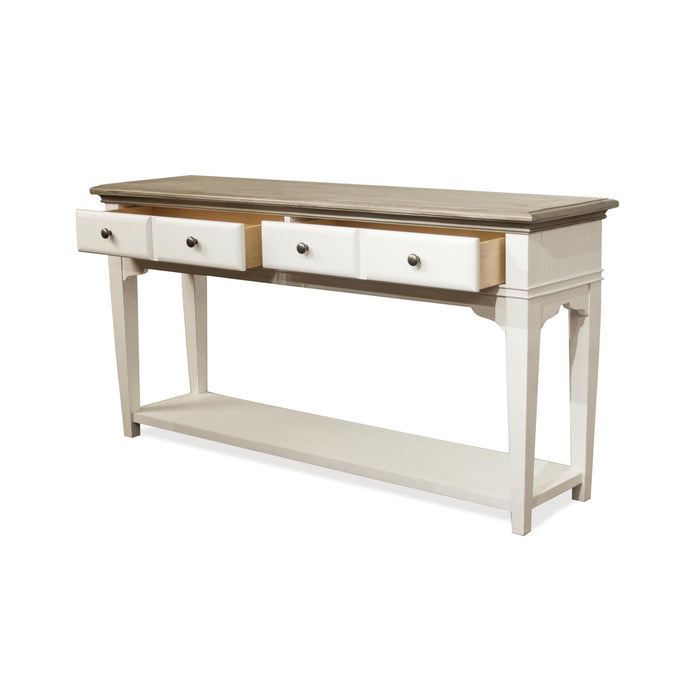 Myra - Sofa Table - Natural / Paperwhite