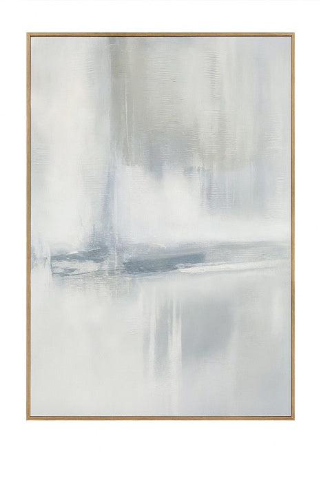 Framed Canvas Calm Reflection - Silver