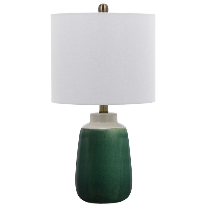 Crotona - 22.5" Height Ceramic Table Lamp - Garden Green