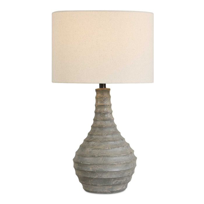 Stratum - Rustic Outdoor Table Lamp - Gray