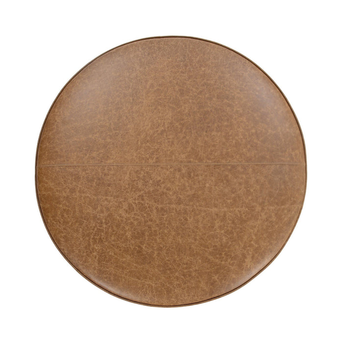 Clair - Leather Round Table