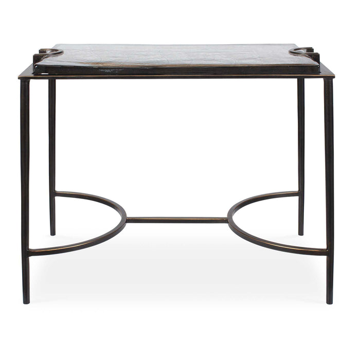 Eisen - Textured Glass Accent Table - Bronze