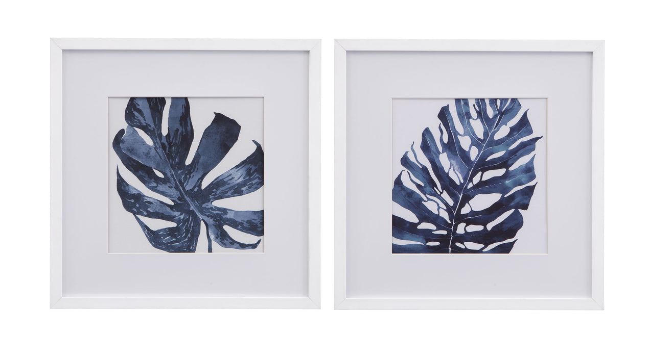 Palms Canvas Art (Set of 2) - White