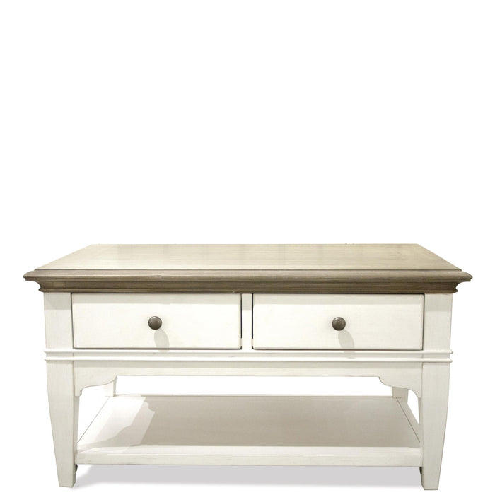 Myra - Small Leg Coffee Table - Natural / Paperwhite