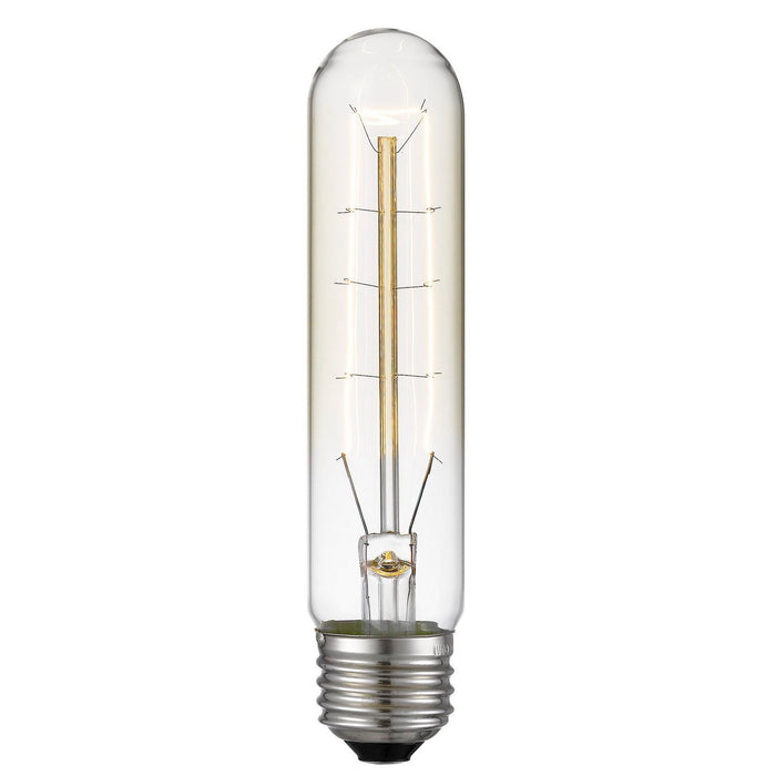 T10, Edison Bulb, 60W, 23K - Pearl Silver