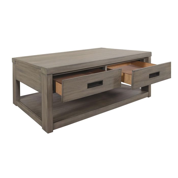 Riata - Coffee Table - Gray Wash