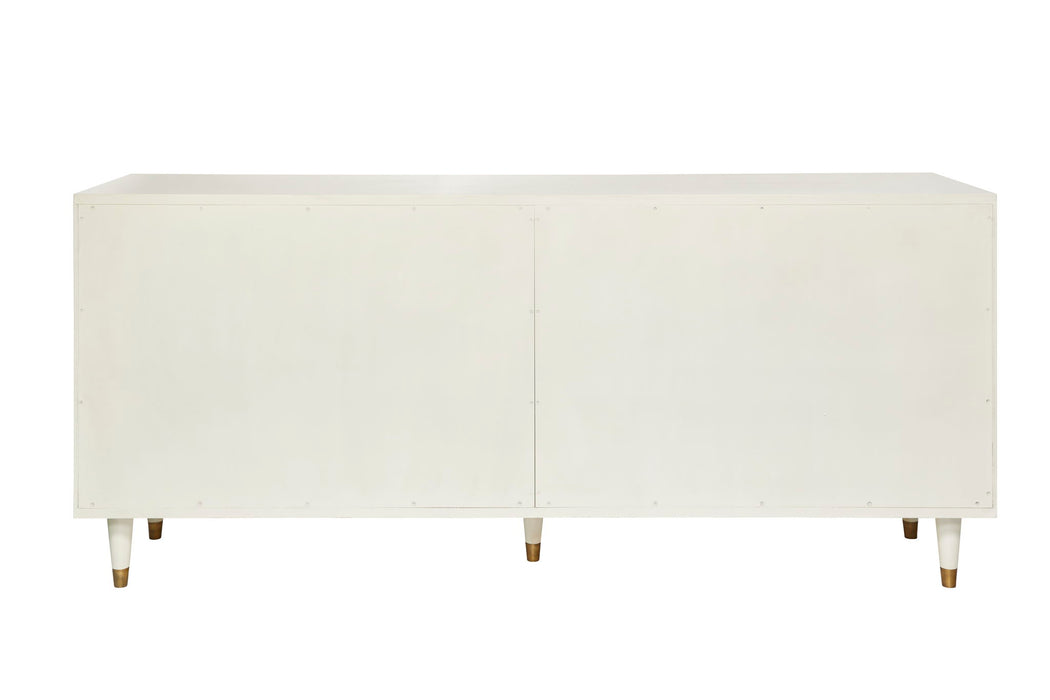 Nassau - Caned Buffet - Light Brown / White