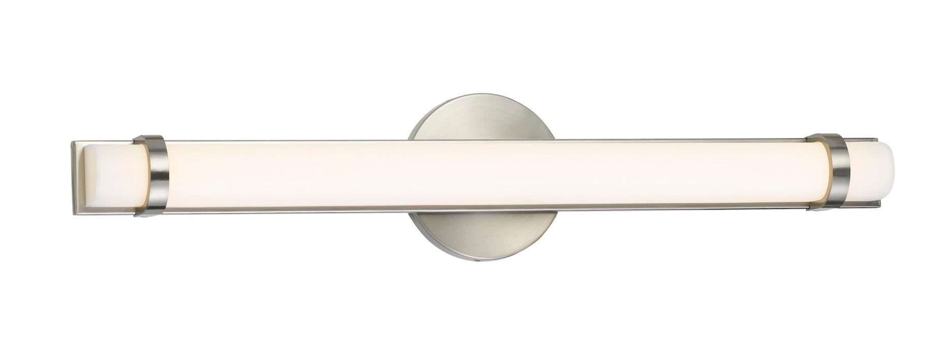 25.5" Long Metal Base Vanity Light - Brushed Steel