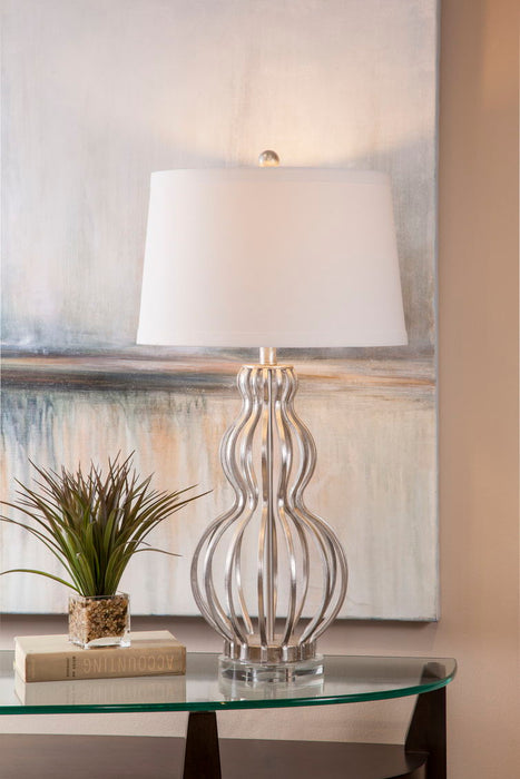 Sophie - Table Lamp - Silver / White