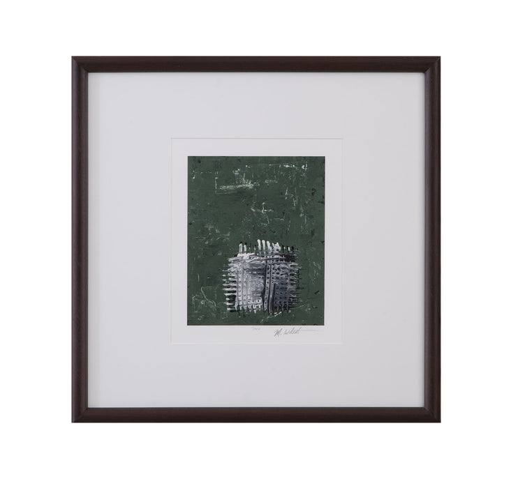 Dual Dichotomy III Framed Print - Gray / White