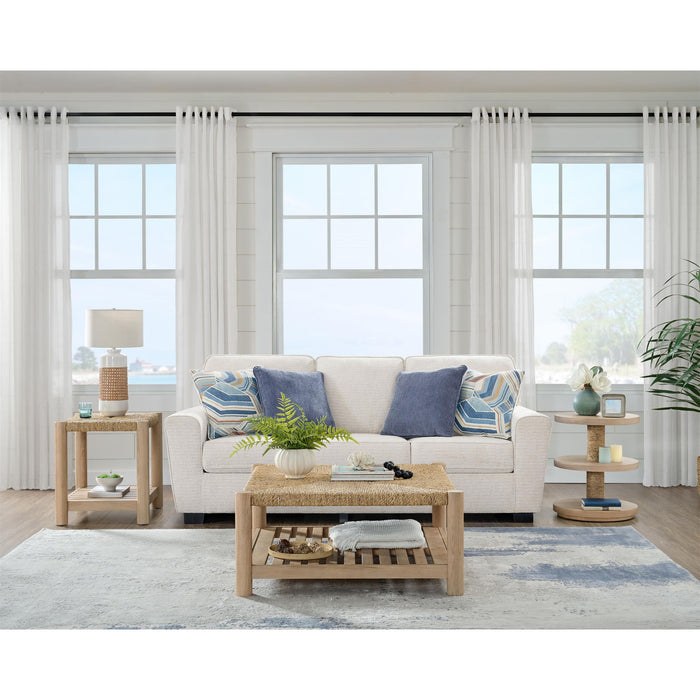 Rosalie - Woven Square Coffee Table - Light Brown