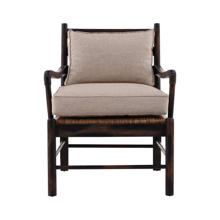 Paxton - Occasional Chair - Dark Brown / Beige