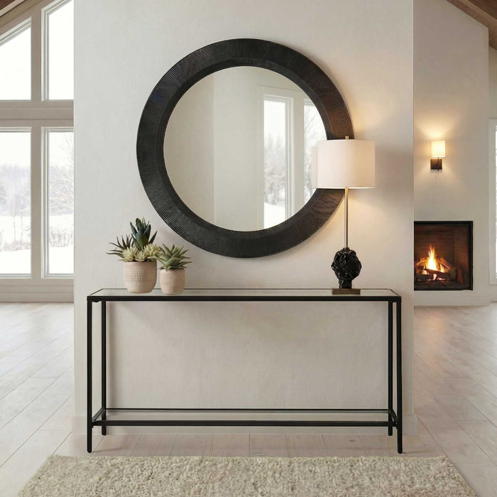 Montgomery - Round Mirror - Black